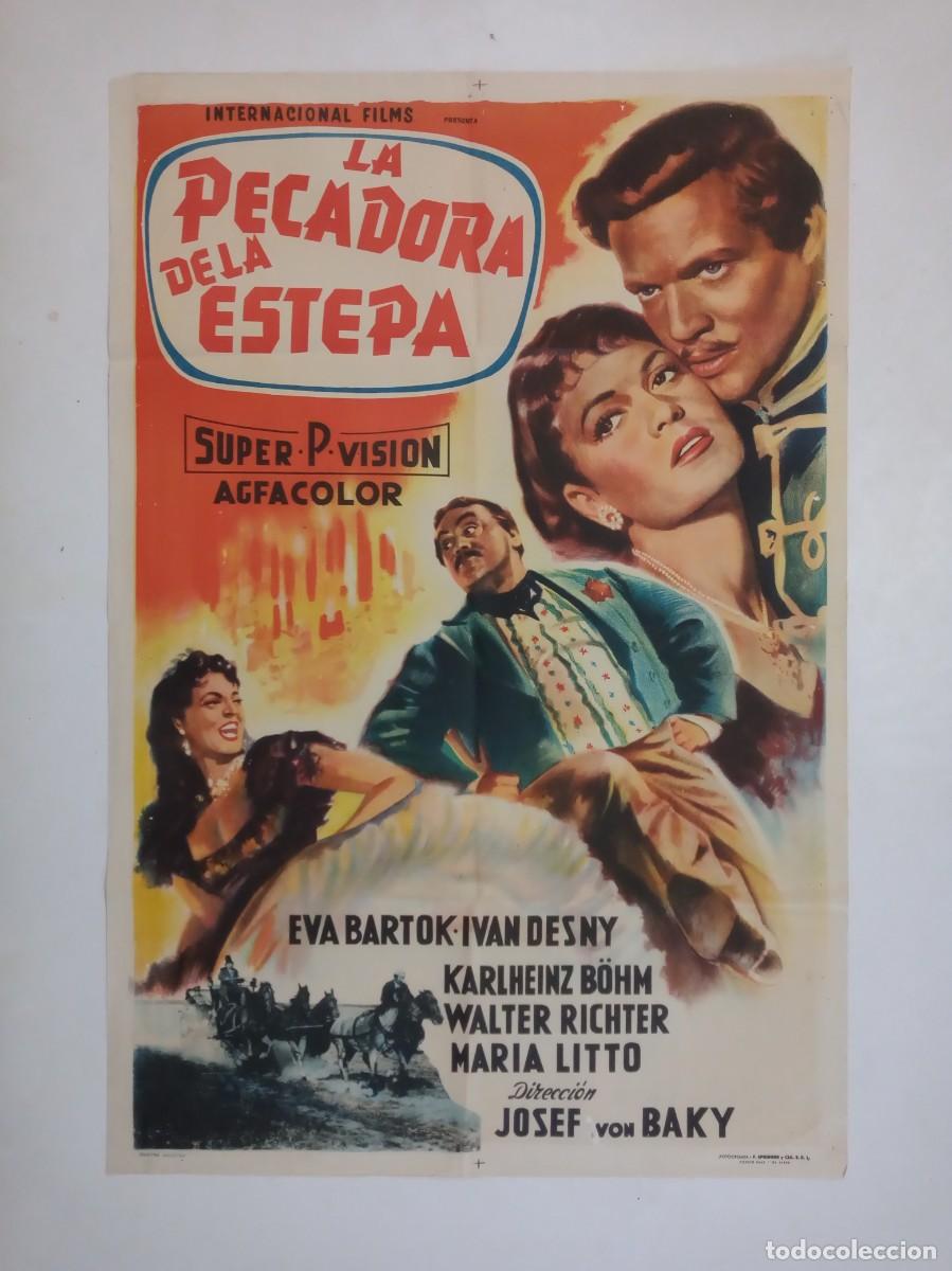 Cine: La novia de San Petersburgo (1955) cartel argentino 75X 110 litografico EVA BARTOK IVAN DESNY