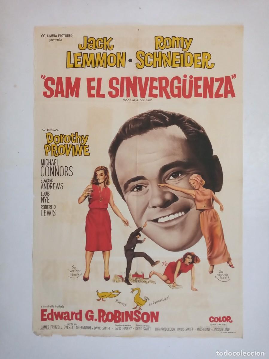 Cine: PRESTAME TU MARIDO (1964) cartel argentino 75X 110 litografico Jack Lemmon, Romy Schneider