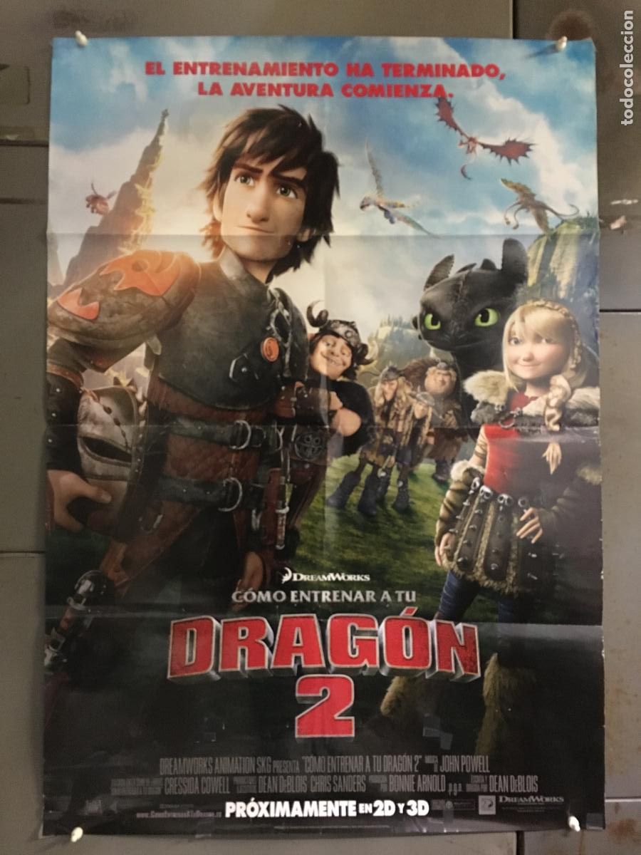 Cine: AEZ63 COMO ENTRENAR A TU DRAGON 2 ANIMACION POSTER ORIGINAL ESTRENO 70X100 h0