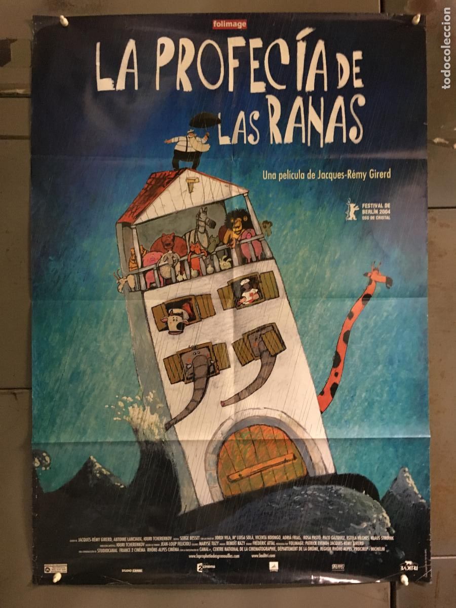 Cine: AEZ68 LA PROFECIA DE LAS RANAS JACQUES-REMY GIRERD ANIMACION POSTER ORIGINAL ESTRENO 70X100 h0