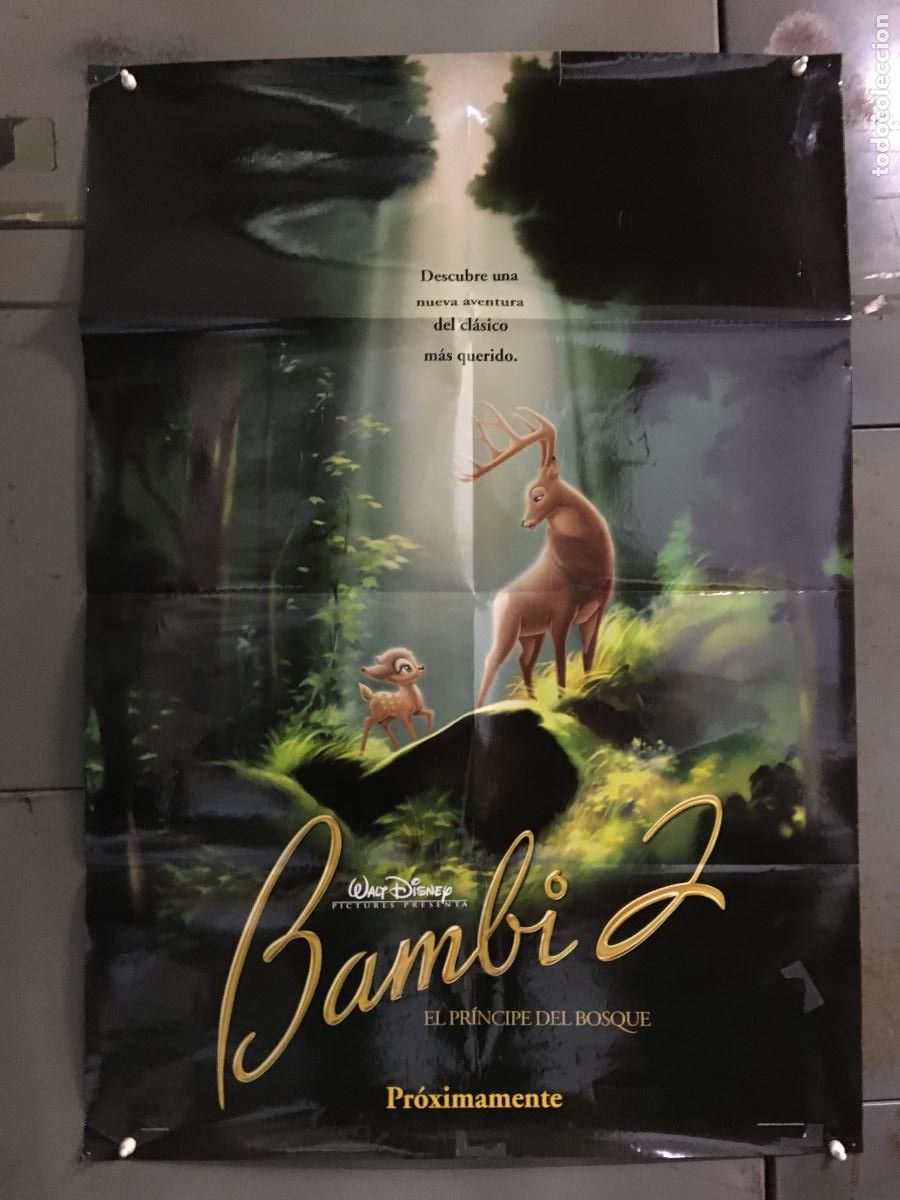 Cine: AEZ69 BAMBI 2 EL PRINCIPE DEL BOSQUE WALT DISNEY ANIMACION POSTER ORIGINAL ESTRENO 70X100 h0
