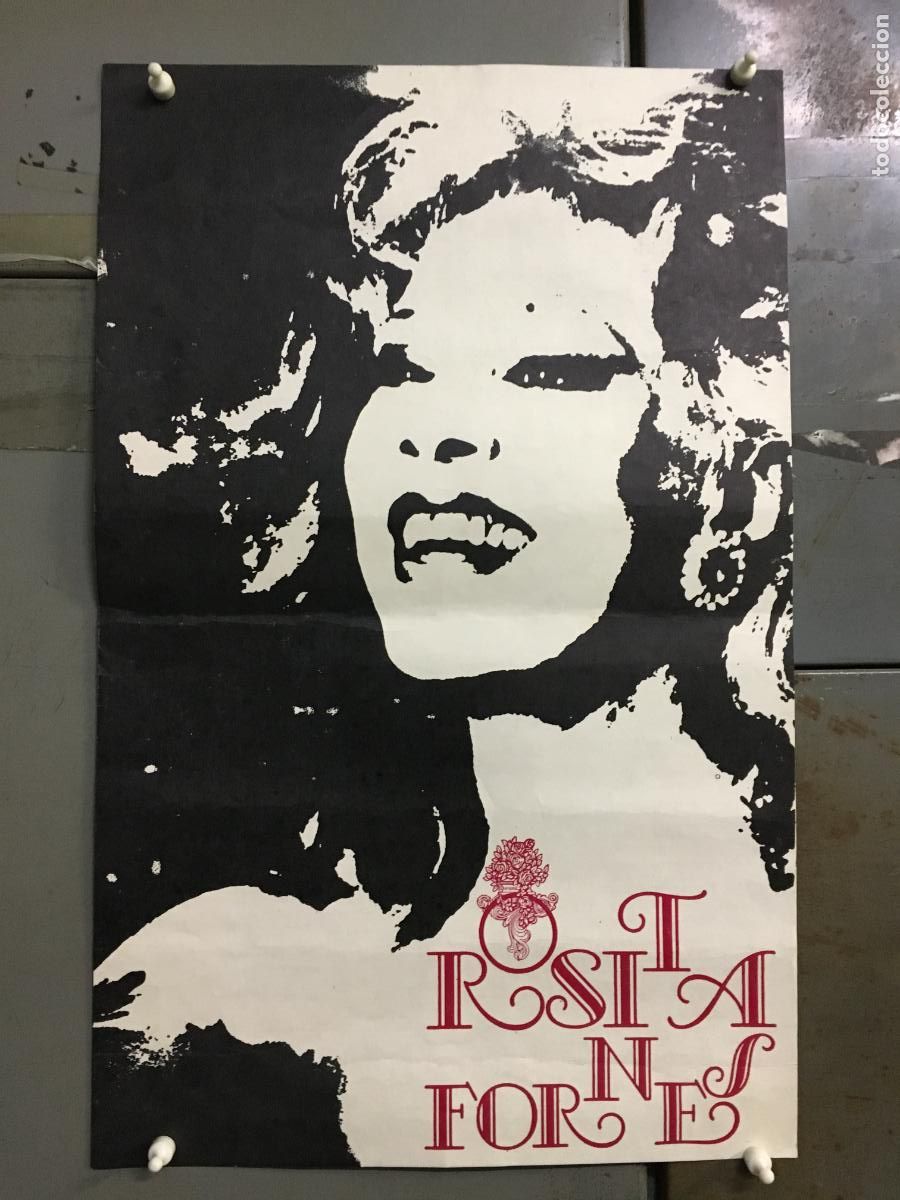 Cine: AEZ70 ROSITA FORNES HOMENAJE 1988 POSTER ORIGINAL CUBANO 34X54