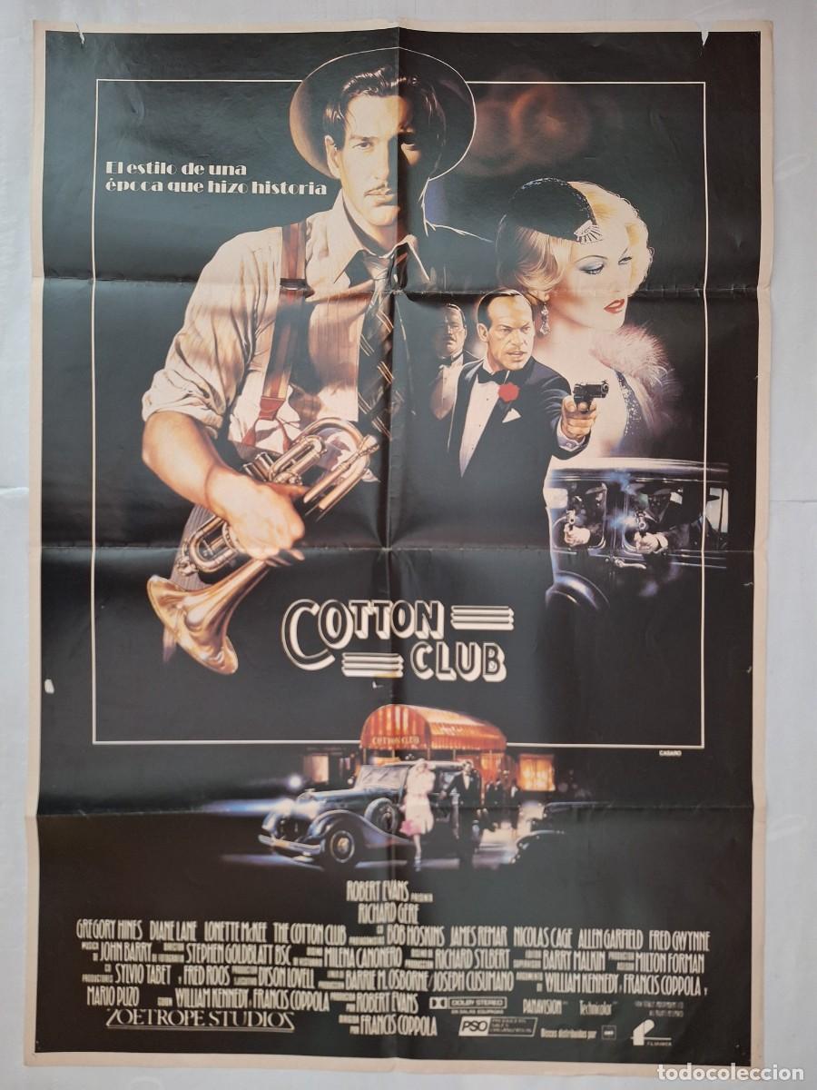 Cine: ANTIGUO CARTEL CINE COTTON CLUB RICHARD GERE A&Ntilde;O 1984 P-1800 RV