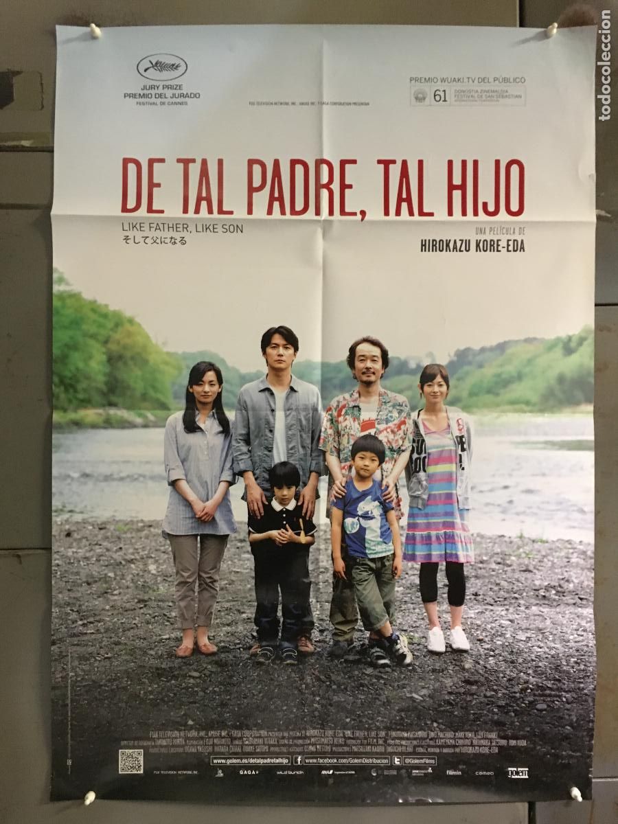 Cine: AEZ75 DE TAL PADRE TAL HIJO HIROKAZU KORE-EDA POSTER ORIGINAL ESTRENO 70X100 h0