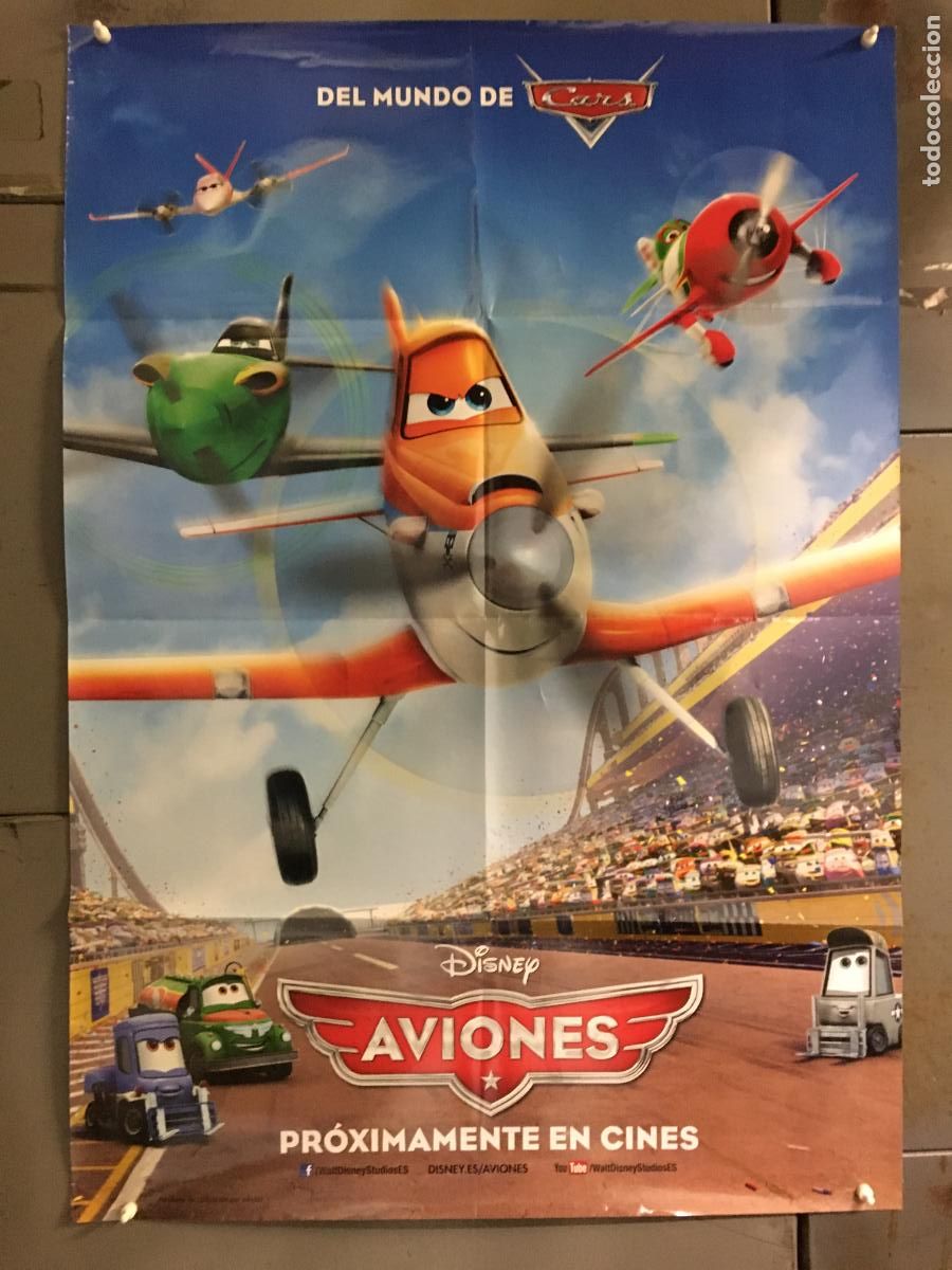 Cine: AEZ82 AVIONES WALT DISNEY ANIMACION POSTER ORIGINAL ESTRENO 70X100 h1