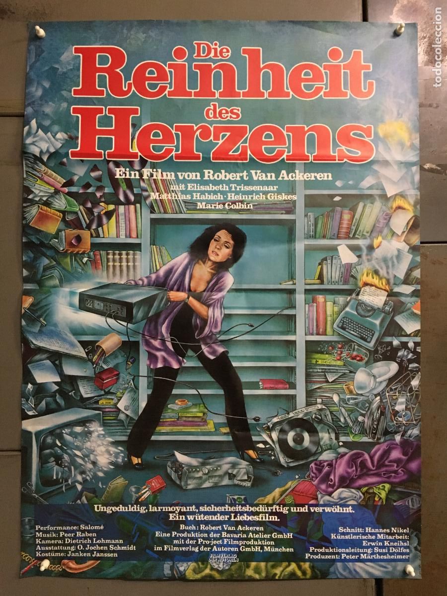 Cine: AEZ83 PURITY OF HEART ROBERT VAN ACKEREN POSTER ORIGINAL ALEMAN 60X84 h5