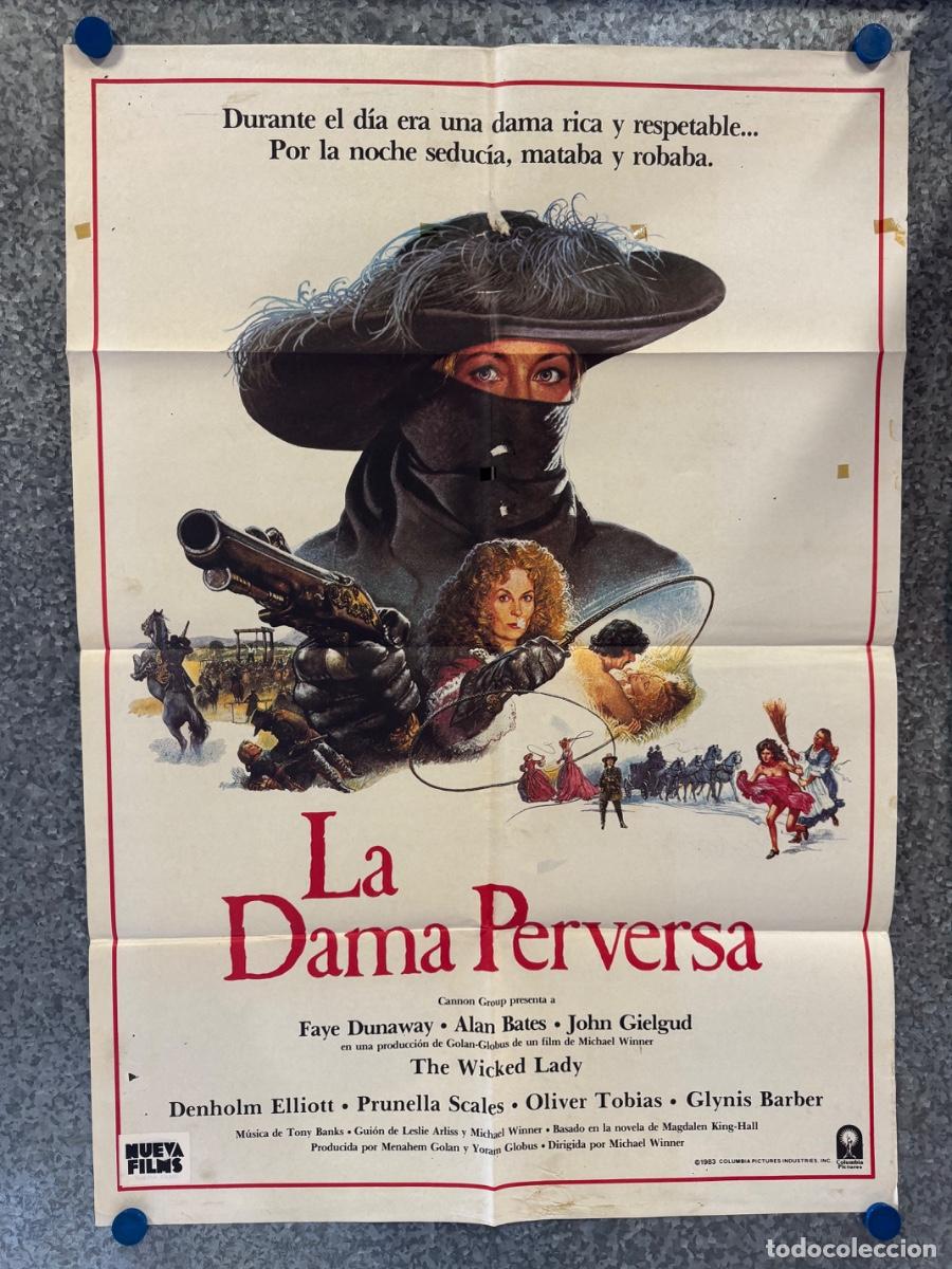 Cine: La dama perversa, Faye Dunaway, Alan Bates, A&ntilde;o 1983, POSTER ORIGINAL