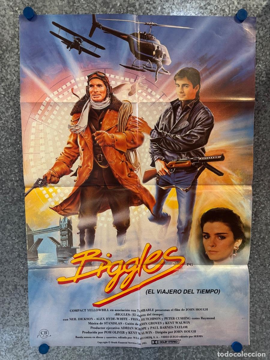 Cine: Biggles, Neil Dickson, Peter Cushing, A&ntilde;o 1986, POSTER ORIGINAL