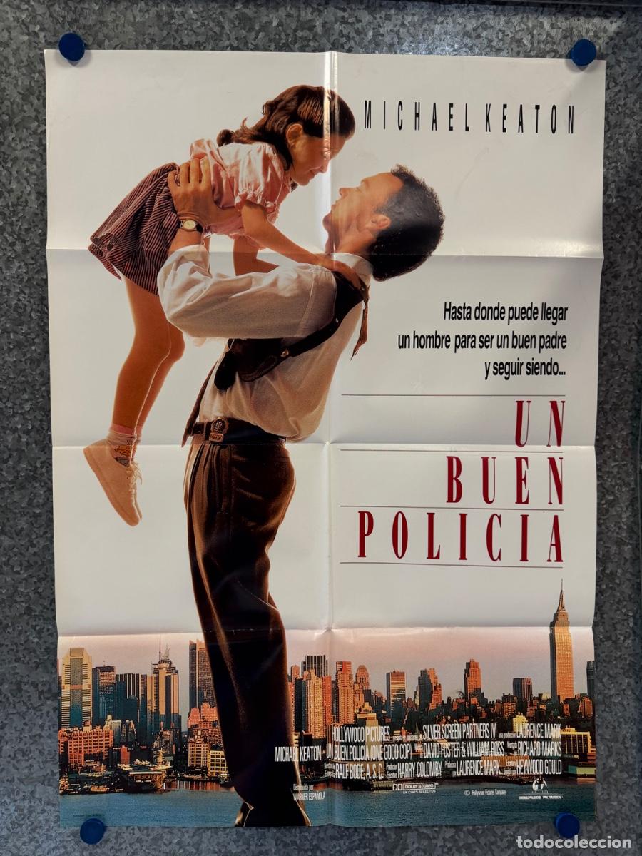 Cine: Un buen policia, Michael Keaton, Rene Russo, A&ntilde;o 1991, POSTER ORIGINAL