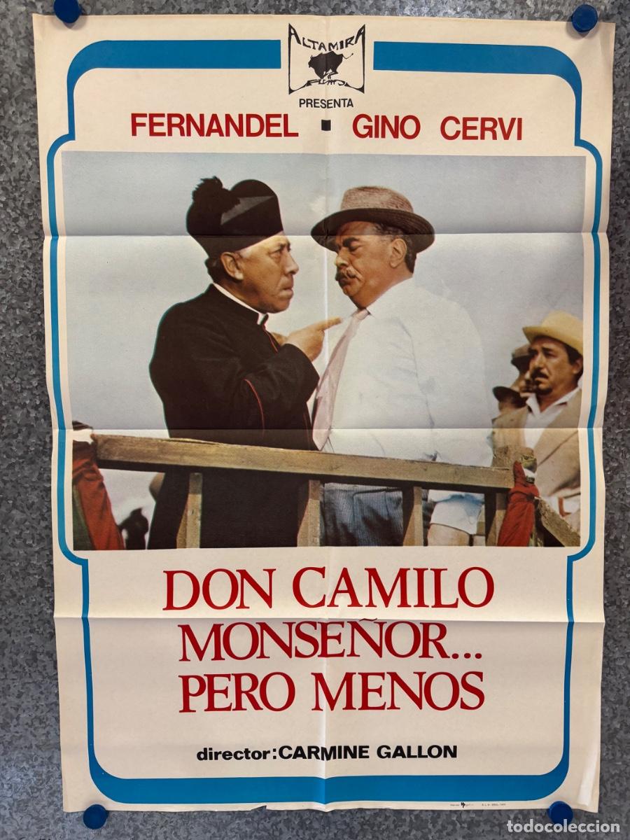 Cine: Don Camilo Monse&ntilde;or&hellip; pero menos, Fernandel , Gino Cervi, A&ntilde;o 1961, POSTER ORIGINAL