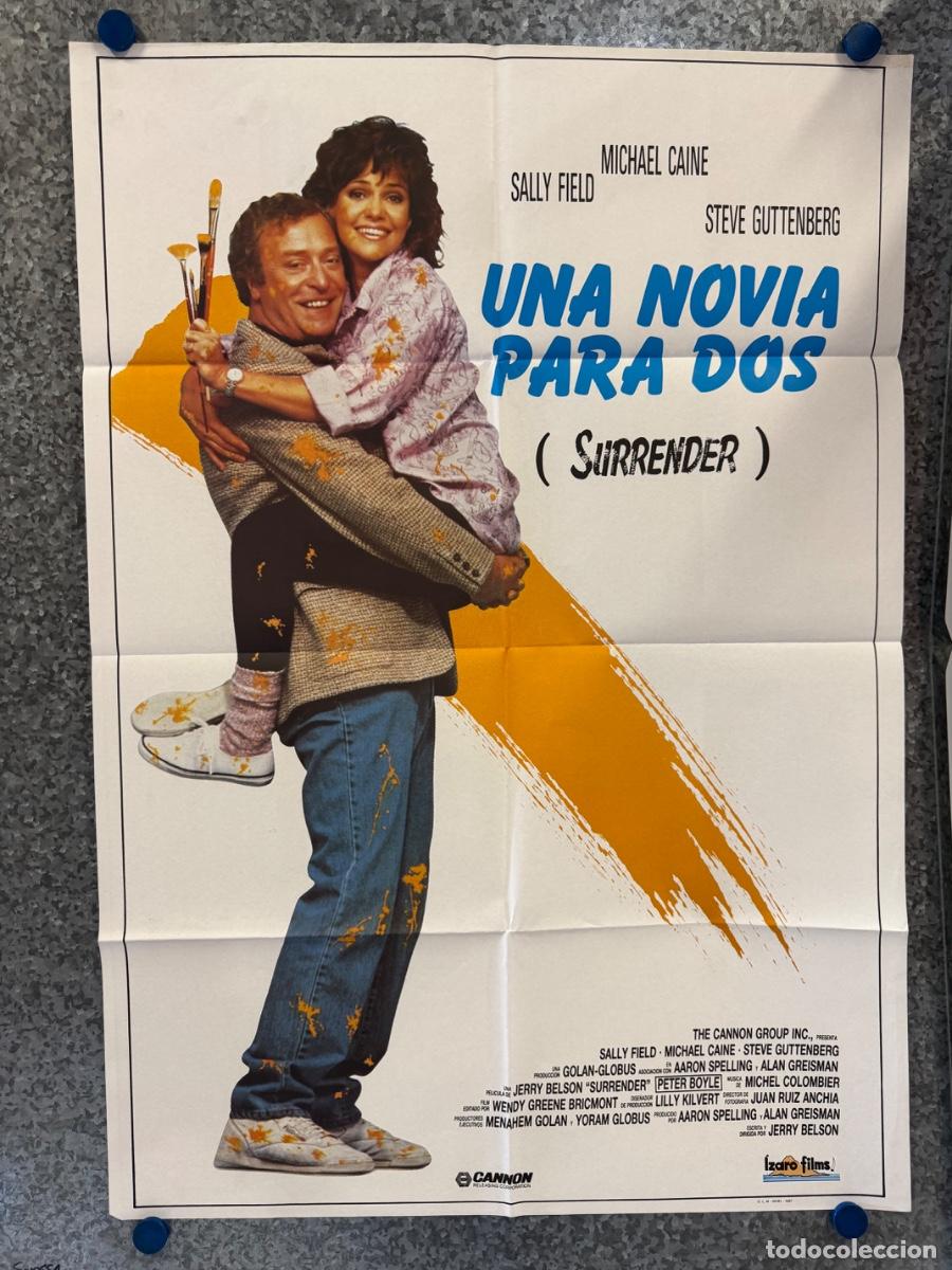 Cine: Una novia para dos, Michael Caine , Sally Field, A&ntilde;o 1987, POSTER ORIGINAL