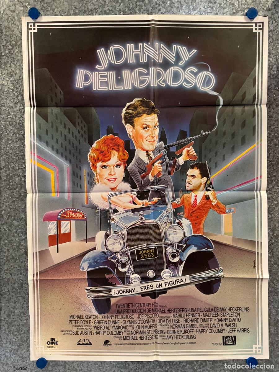 Cine: Johnny Peligroso, Michael Keaton , Dany DeVito, A&ntilde;o 1984, POSTER ORIGINAL