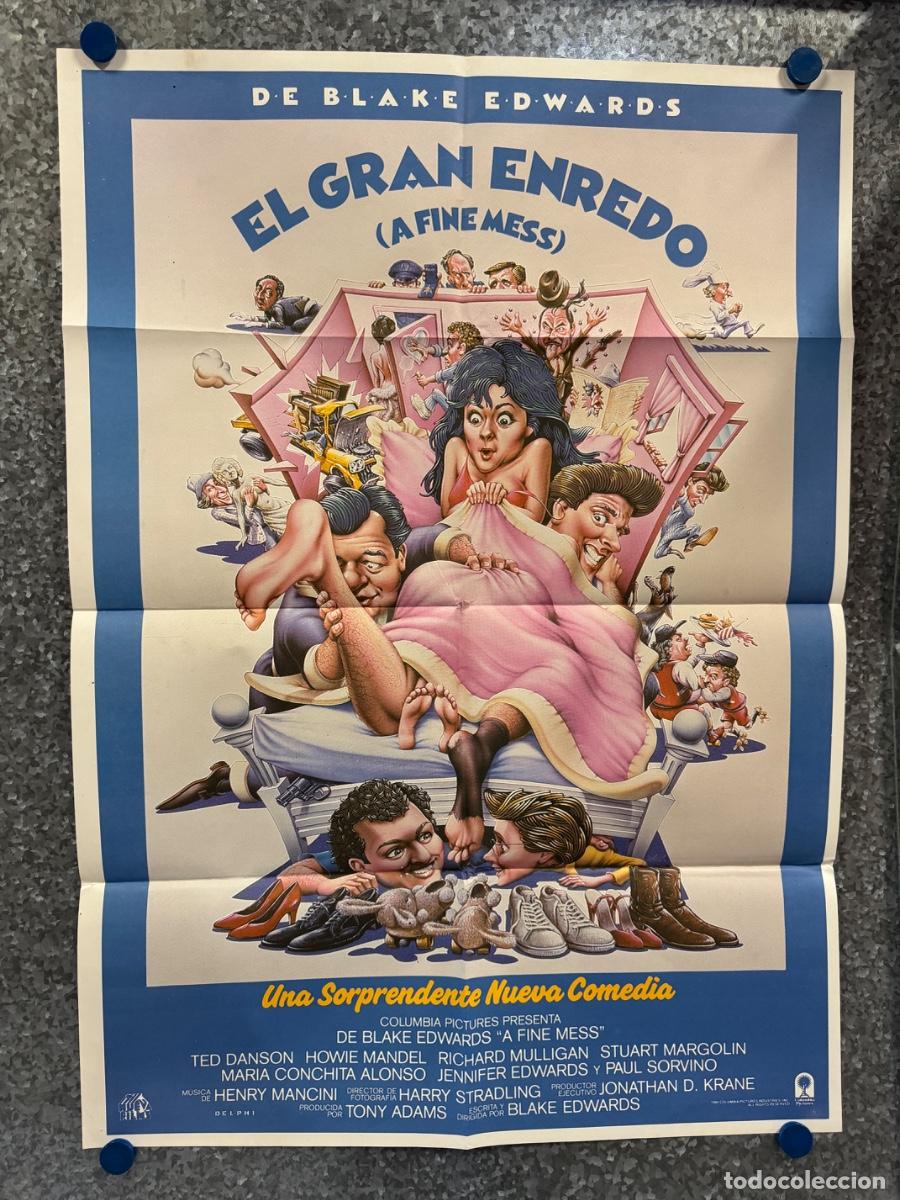 Cine: El Gran Enredo, Ted Danson , Howie Mandel, A&ntilde;o 1986, POSTER ORIGINAL
