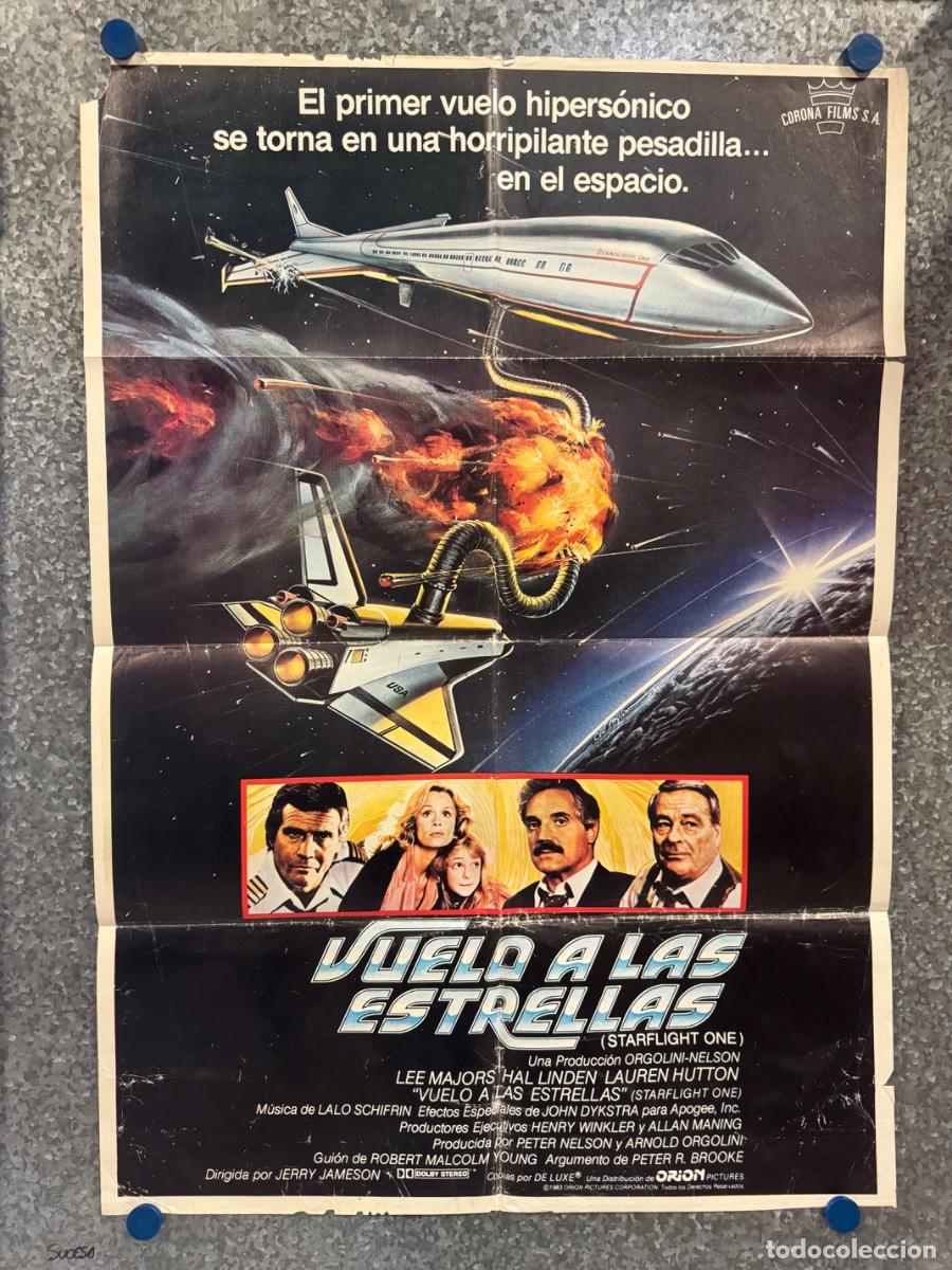 Cine: Vuelo a las estrellas, Lee Majors , Ray Milland, A&ntilde;o 1983, POSTER ORIGINAL