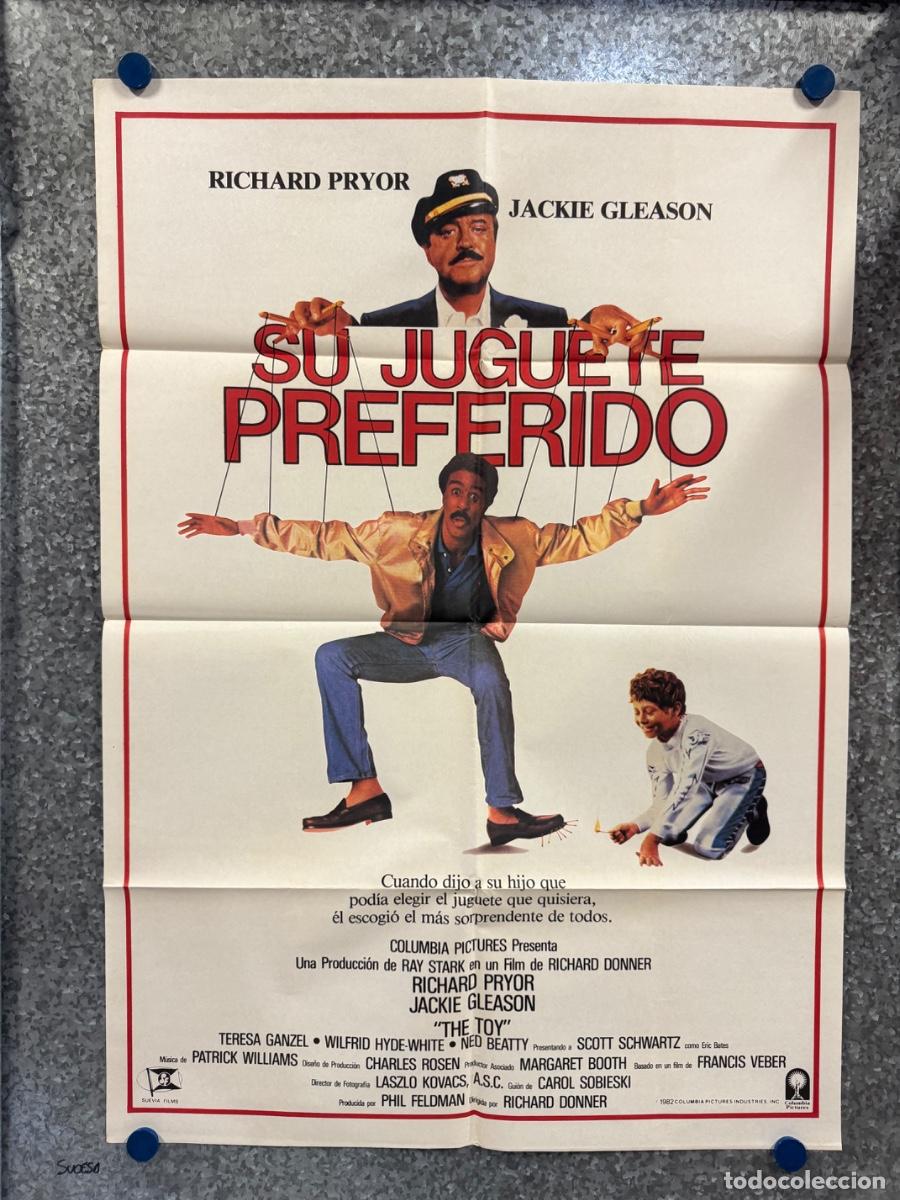 Cine: Su juguete preferido, Richard Pryor , Jackie Gleason, A&ntilde;o 1982, POSTER ORIGINAL