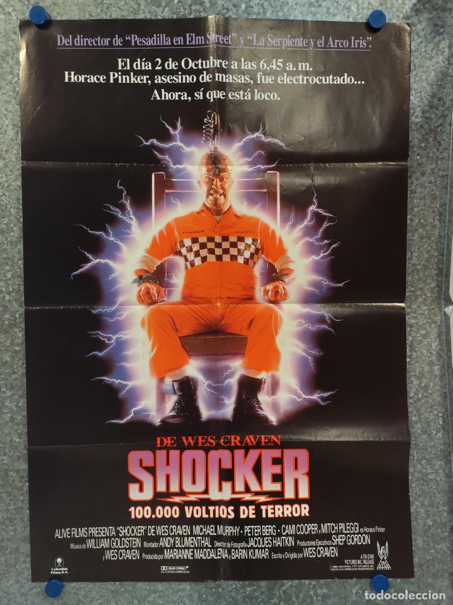 Cine: SHOCKER, SE ACABO EL SER BUENO. WES CRAVEN. A&Ntilde;O 1989. POSTER ORIGINAL