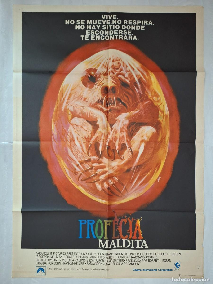 Cine: ANTIGUO CARTEL CINE PROFECIA MALDITA 1979 TERROR P-1810 RV