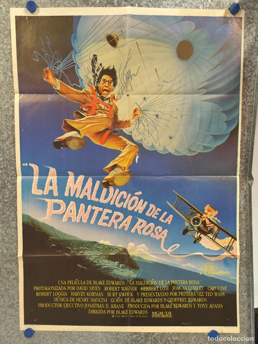 Cine: La maldici&oacute;n de la pantera rosa. Ted Wass, David Niven, Robert Wagner. A&Ntilde;O 1983. POSTER ORIGINAL