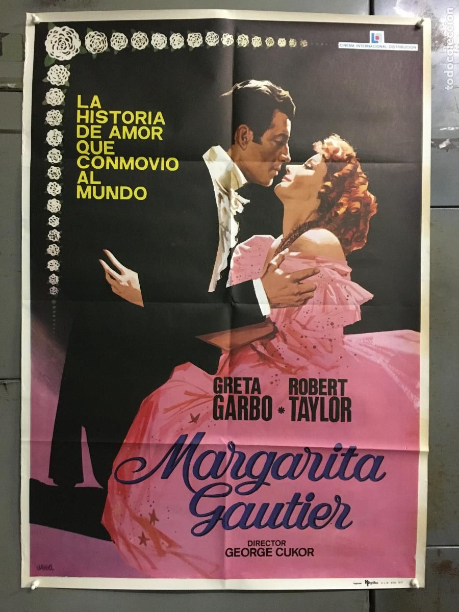 Cine: AEZ99 MARGARITA GAUTIER camille GRETA GARBO ROBERT TAYLOR POSTER ORIGINAL 70X100 h1