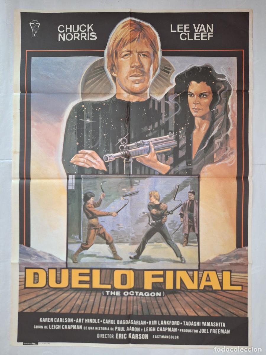 Cine: ANTIGUO CARTEL CINE DUELO FINAL CHUCK NORRIS P-1816 RV
