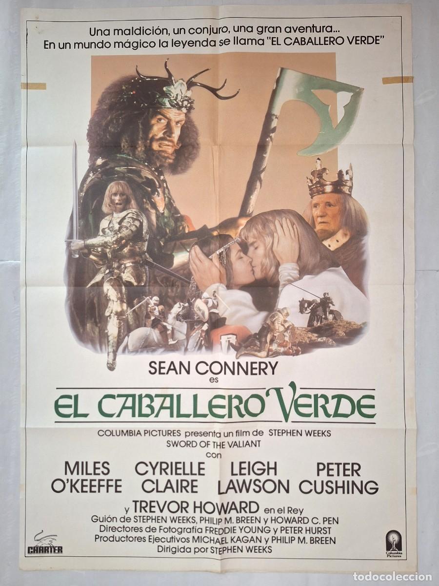 Cine: ANTIGUO CARTEL CINE EL CABALLERO VERDE SEAN CONNERY P-1817 RV