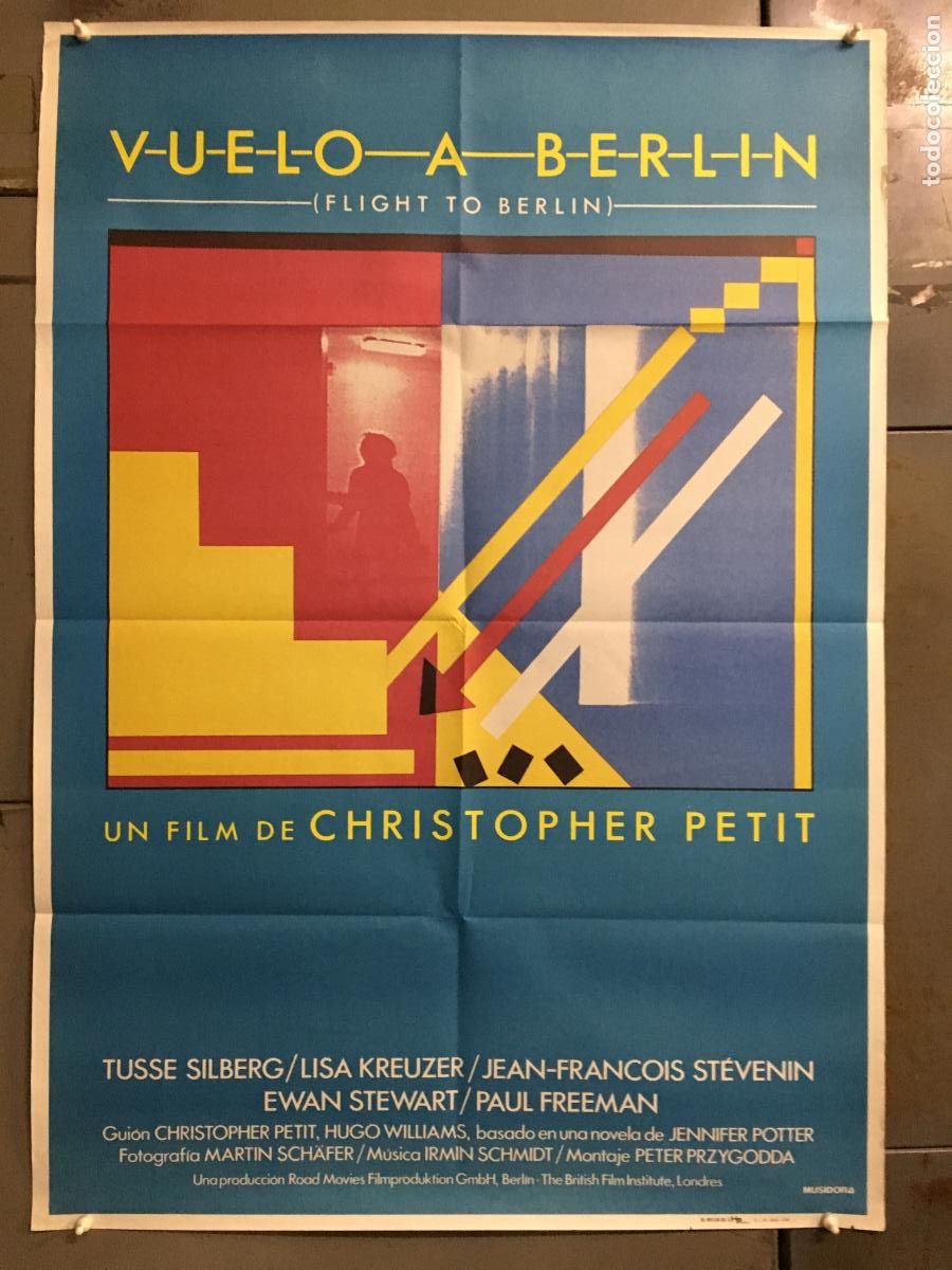 Cine: AFA05 VUELO A BERLIN CHRISTOPHER PETIT POSTER ORIGINAL 70X100 ESTRENO h0