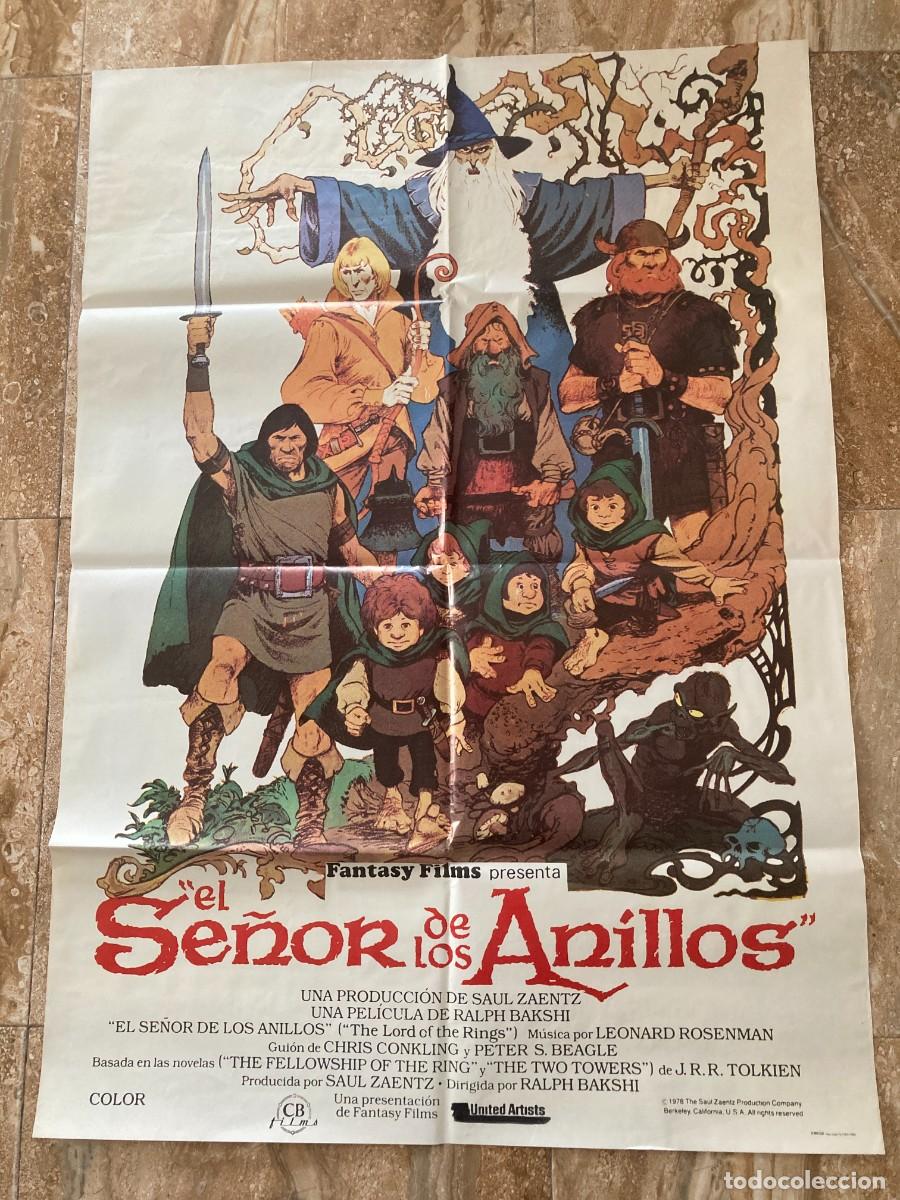 Cine: Cartel cine original EL SE&Ntilde;OR DE LOS ANILLOS (1978) - LORD OF THE RINGS - / 70x100 / Ralph Bakshi