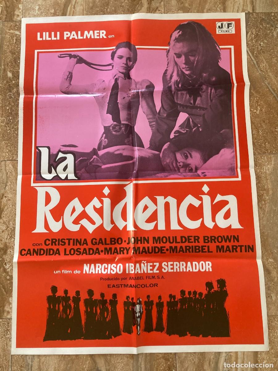 Cine: Cartel cine original LA RESIDENCIA (1969) / 70x100 / Narciso Iba&ntilde;ez Serrador