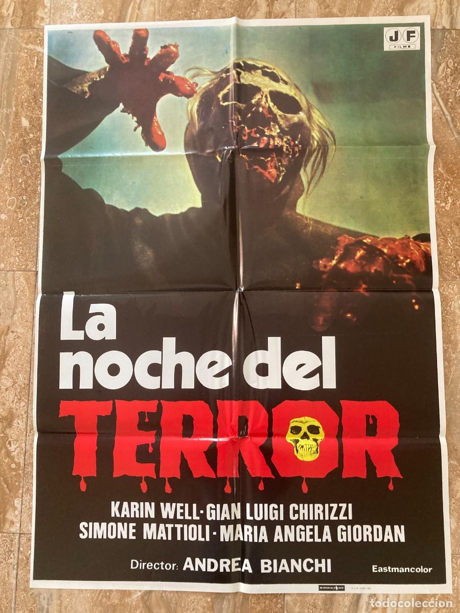 Cine: Cartel cine original LA NOCHE DEL TERROR (1981) / 70x100 / Andrea Bianchi