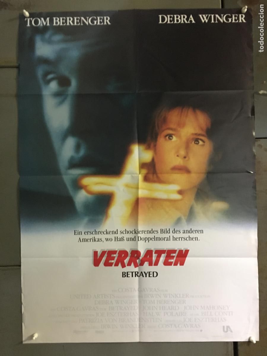 Cine: AFA11 EL SENDERO DE LA TRAICION COSTA-GAVRAS DEBRA WINGER BERENGER POSTER ORIGINAL ALEMAN 60X84 h0