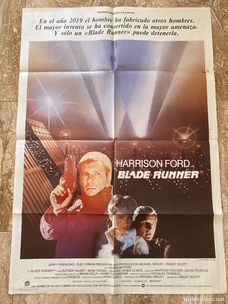 Cine: Cartel cine original BLADE RUNNER (1982) 70x100 / Ridley Scott - Harrison Ford