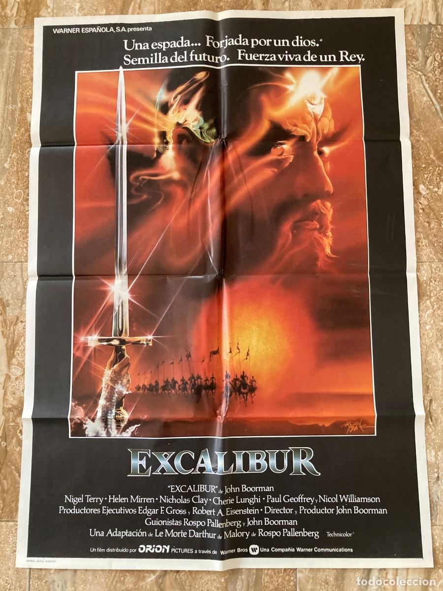 Cine: Cartel cine original EXCALIBUR (1981) 70x100 / John Boorman - Helen Mirren