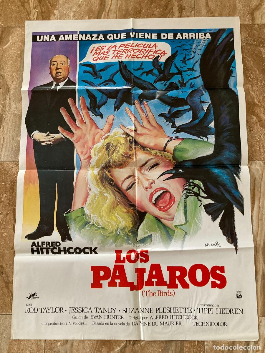 Cine: Cartel cine original LOS PAJAROS (1963) 70x100 / Alfred Hitchcock