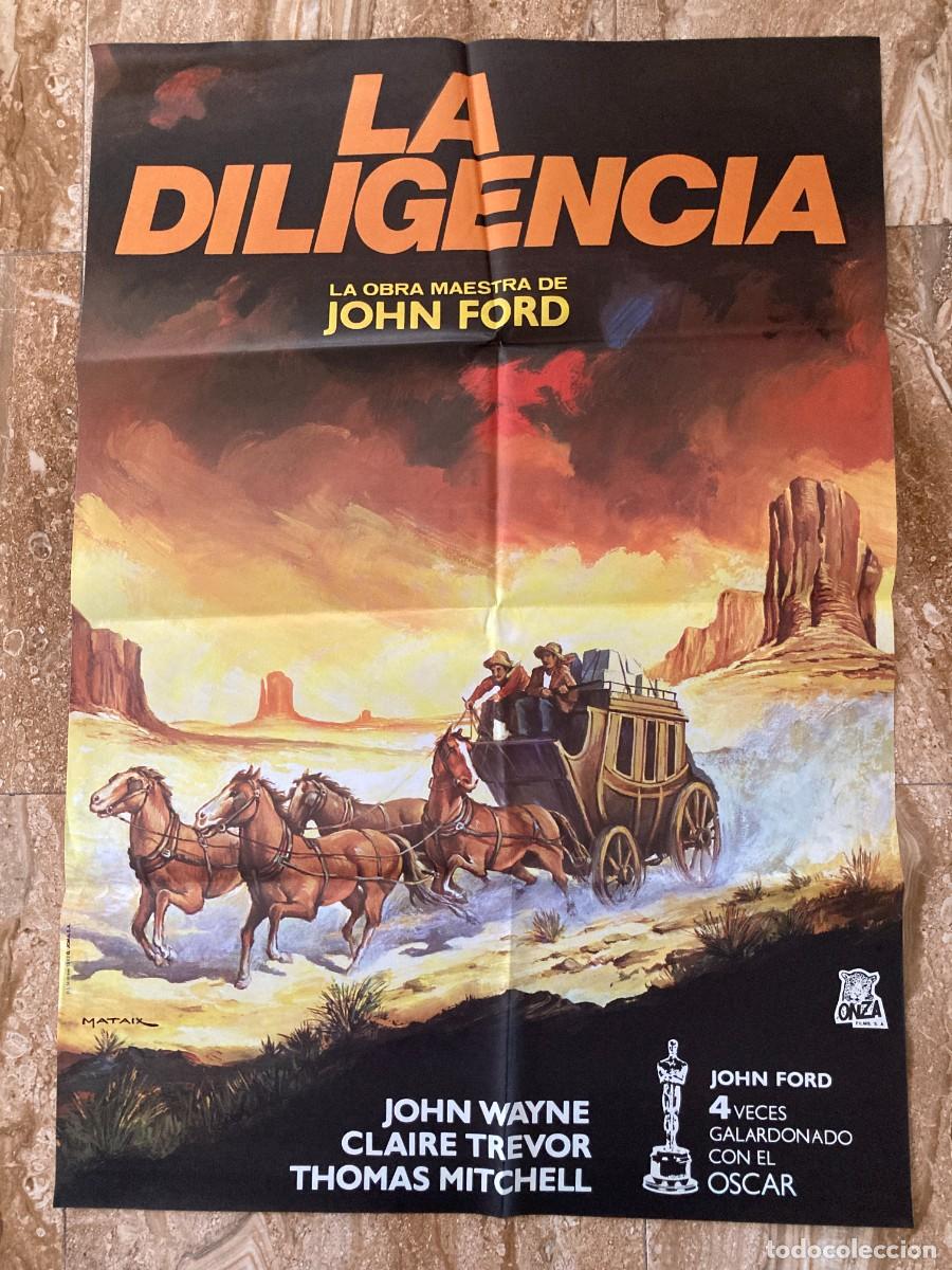 Cine: Cartel cine original LA DILIGENCIA (1939) 70x100 / John Ford / MATAIX