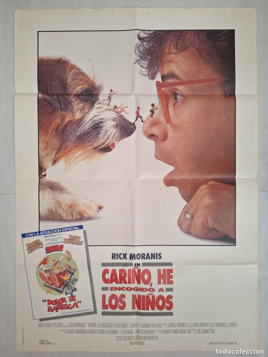 Cine: ANTIGUO CARTEL CINE CARI&Ntilde;O HE ENCOGIDO A LOS NI&Ntilde;OS RICK MORANIS 1989 P-1824 RV