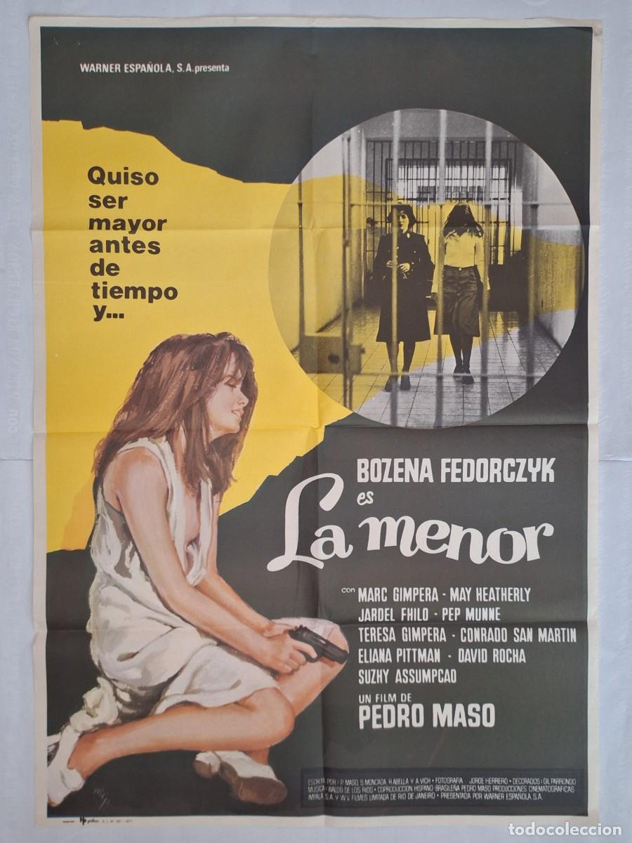 Cine: ANTIGUO CARTEL CINE LA MENOR UN FILM DE PEDRO MASO 1977 P-1829 RV