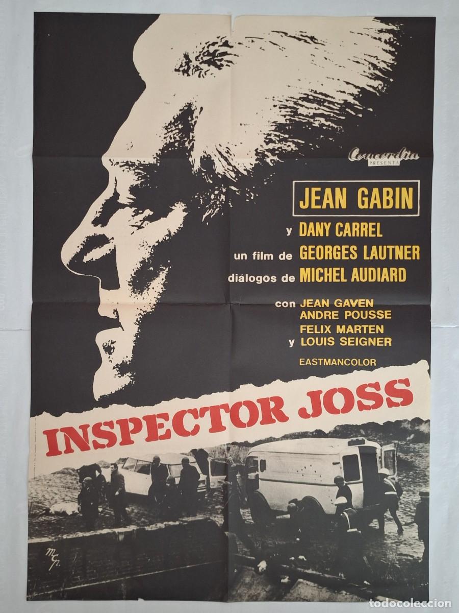 Cine: ANTIGUO CARTEL CINE INSPECTOR JOSS JEAN GABIN P-1832 RV