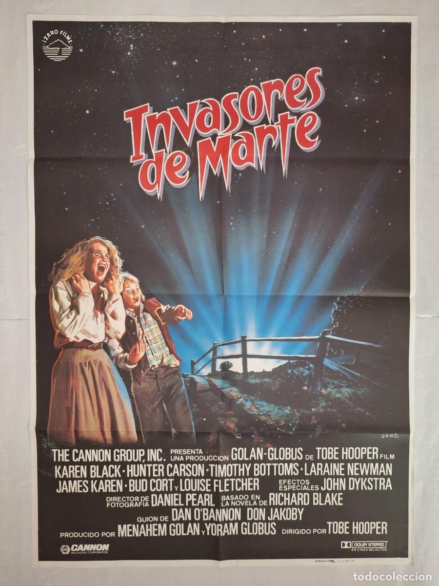 Cine: ANTIGUO CARTEL CINE INVASORES DE MARTE A&Ntilde;O 1986 TERROR P-1834 RV