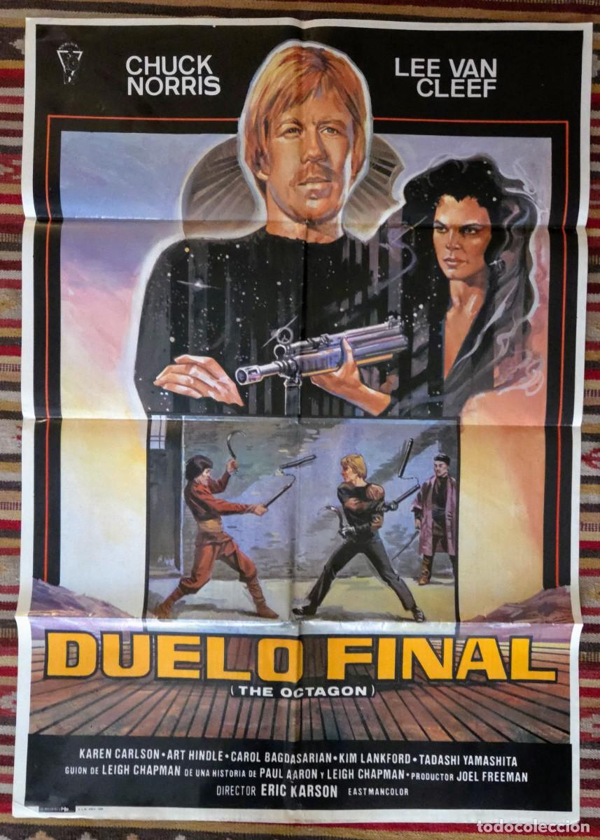 Cine: Duelo Final The Octagon Chuck Norris cartel original cine 1982 artes marciales