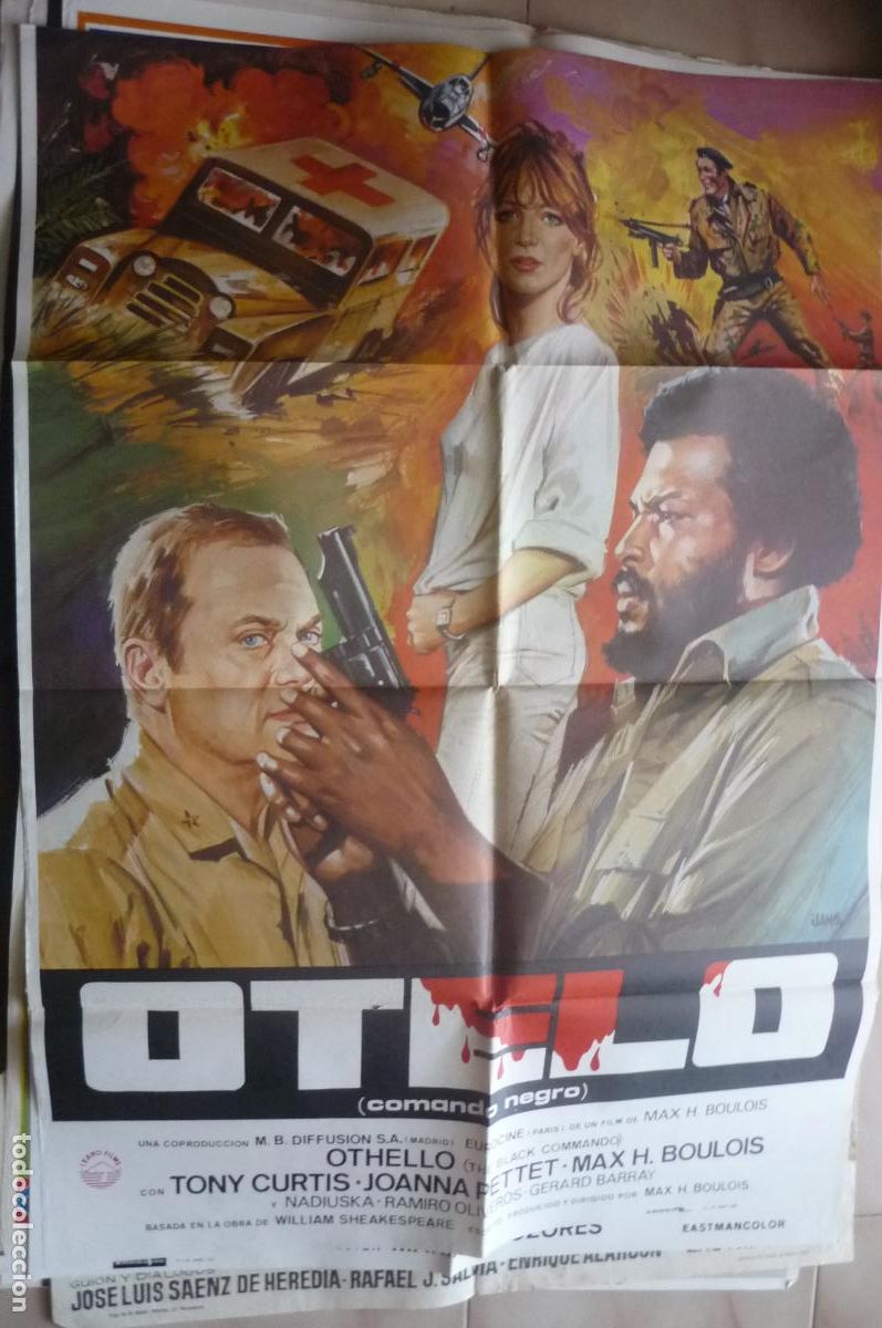 Cine: cartel cine 1x 7o otelo tony curtis