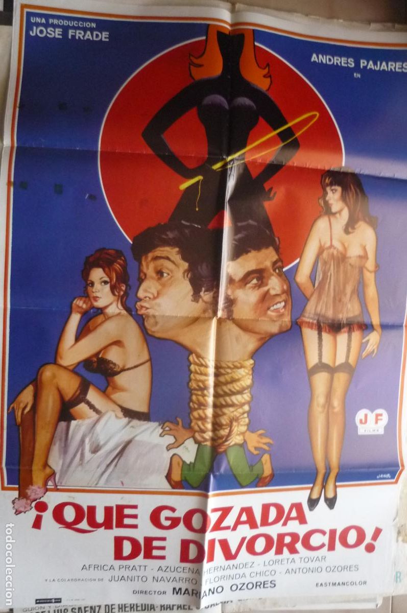 Cine: cartel cine 1 x 7o que gozada de divorcio -andres pajares