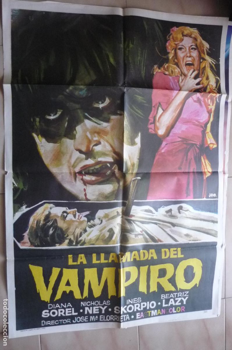 Cinema: cartel cine 1 x 7o la llamada del vampiro ana sorel