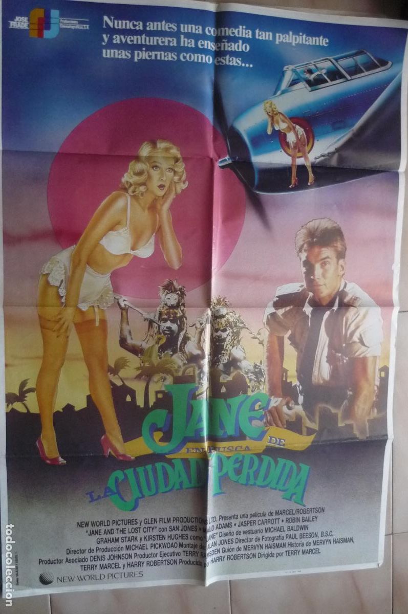 Cine: cartel cine 1 x 7o jane en busca de la ciudad perdida
