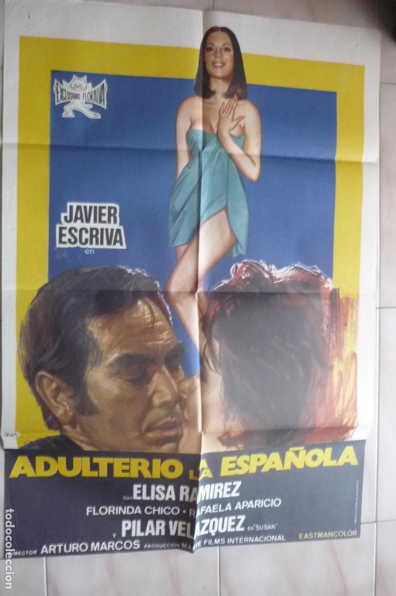 Cine: cartel cine 1 x 7o adulterio a la espa&ntilde;ola javier escriva