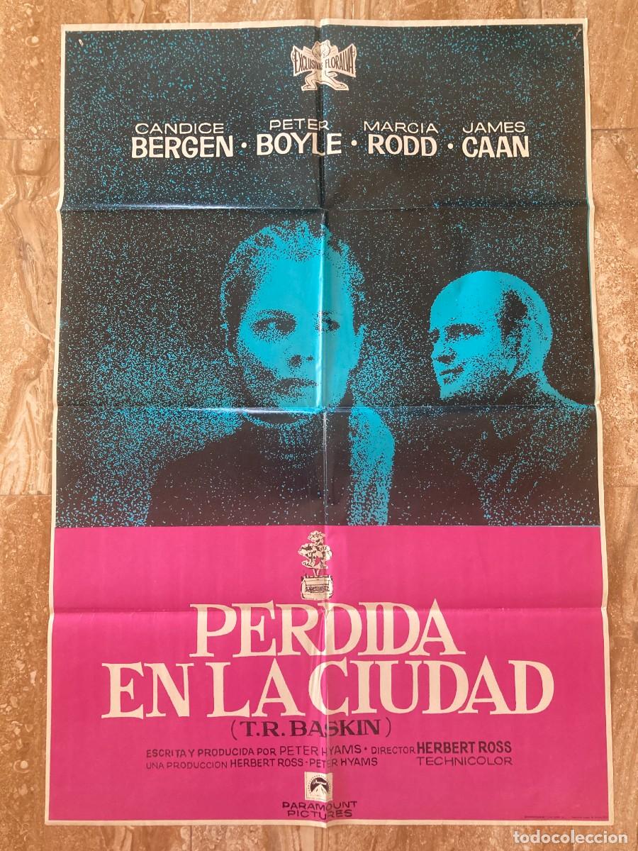 Cine: Cartel cine original PERDIDA EN LA CIUDAD (1971) 70x100 / Herbert Ross - Candice Bergen