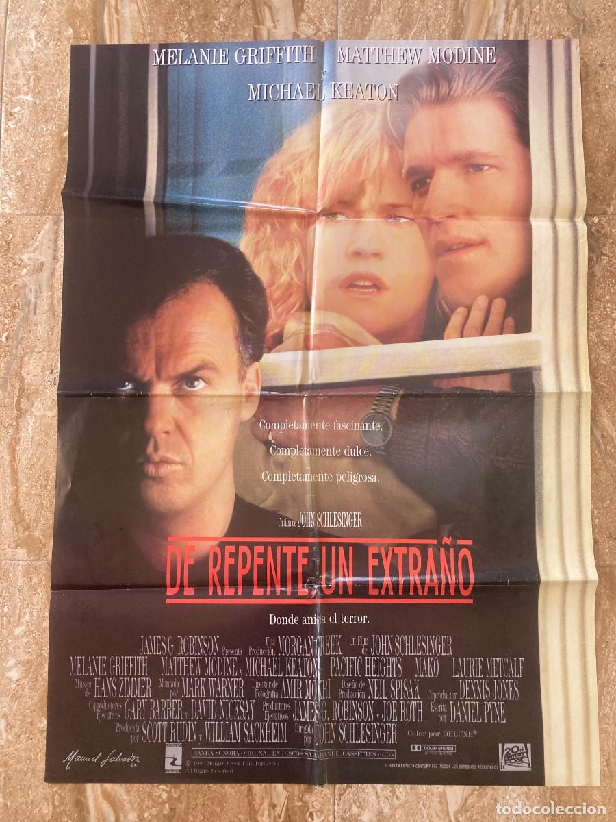 Cine: Cartel cine original DE REPENTE UN EXTRA&Ntilde;O (1990) 70x100 / Michael Keaton - Melanie Griffith
