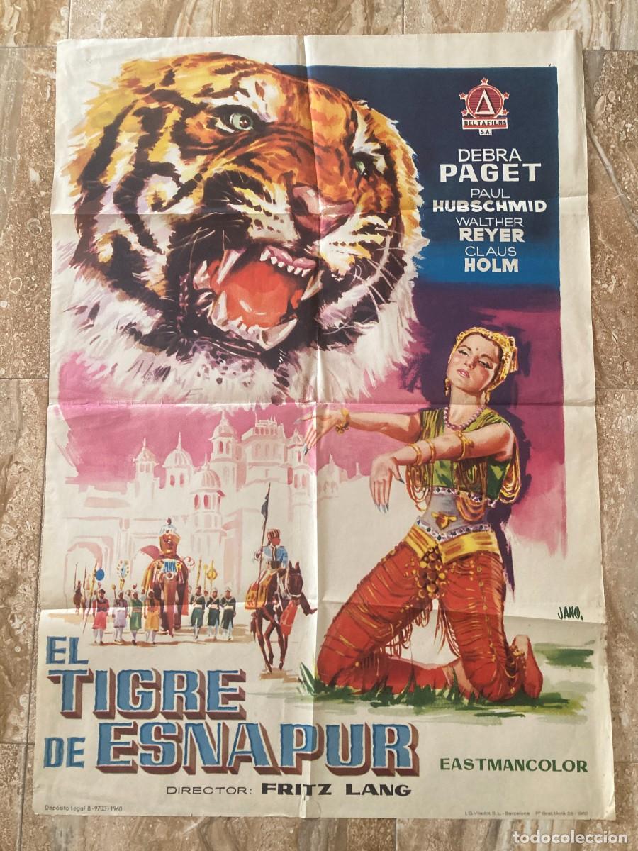 Cine: Cartel cine original EL TIGRE DE ESNAPUR (1959) 70x100 / Fritz Lang / JANO