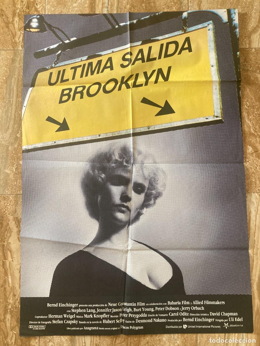 Cine: Cartel cine original ULTIMA SALIDA BROOKLYN (1989) 70x100 / Jennifer Jason Leigh
