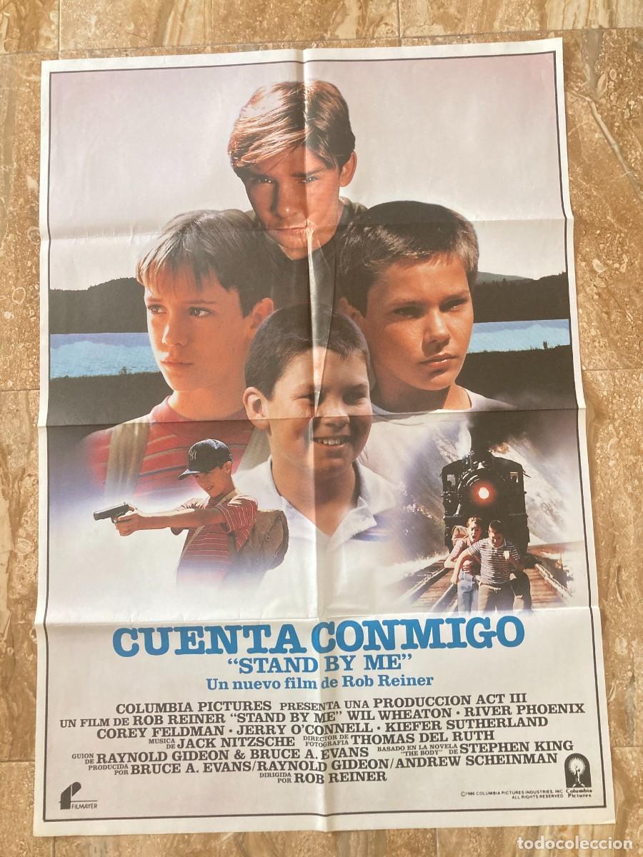 Cine: Cartel cine original CUENTA CONMIGO (1986) 70x100 / Rob Reiner - River Phoenix
