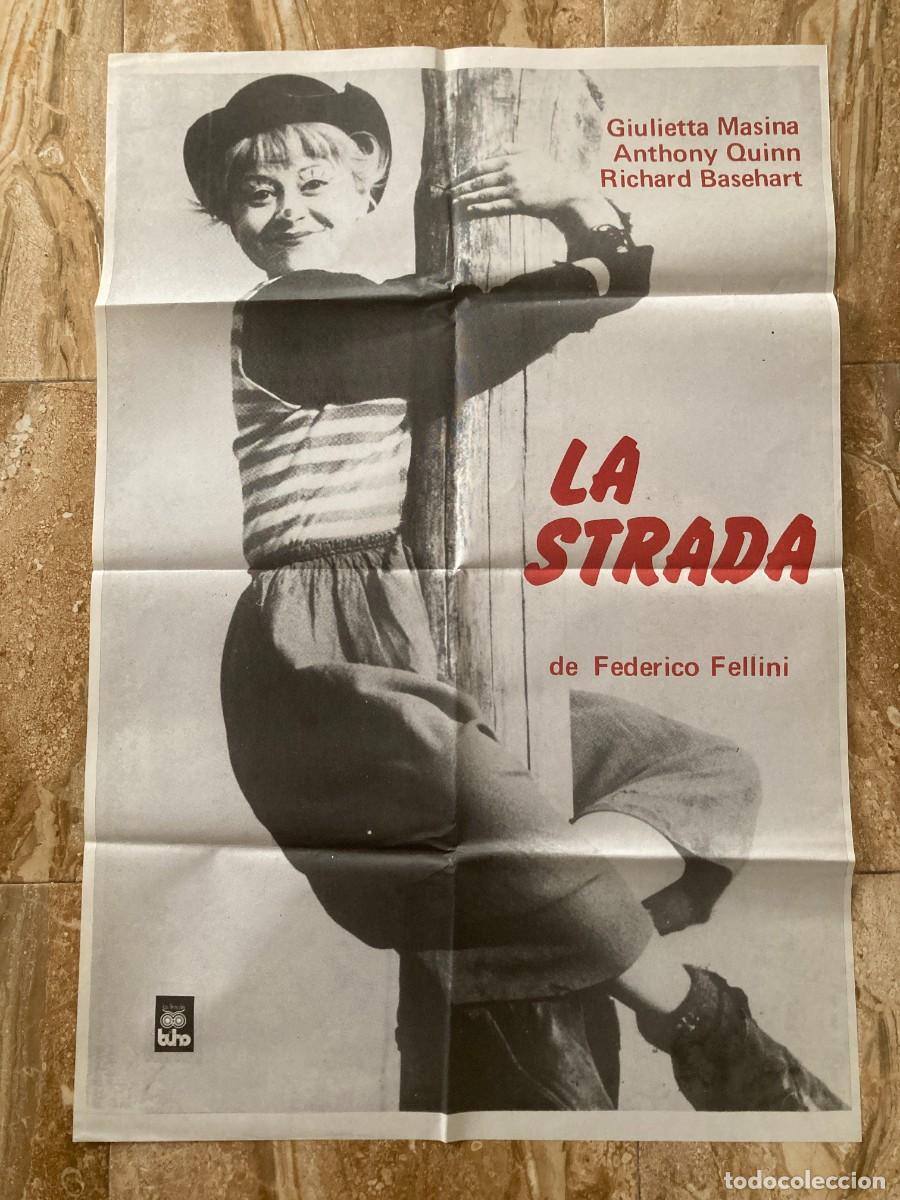 Cine: Cartel cine original LA STRADA (1954) 70x100 / Federico Fellini - Giulietta Masina